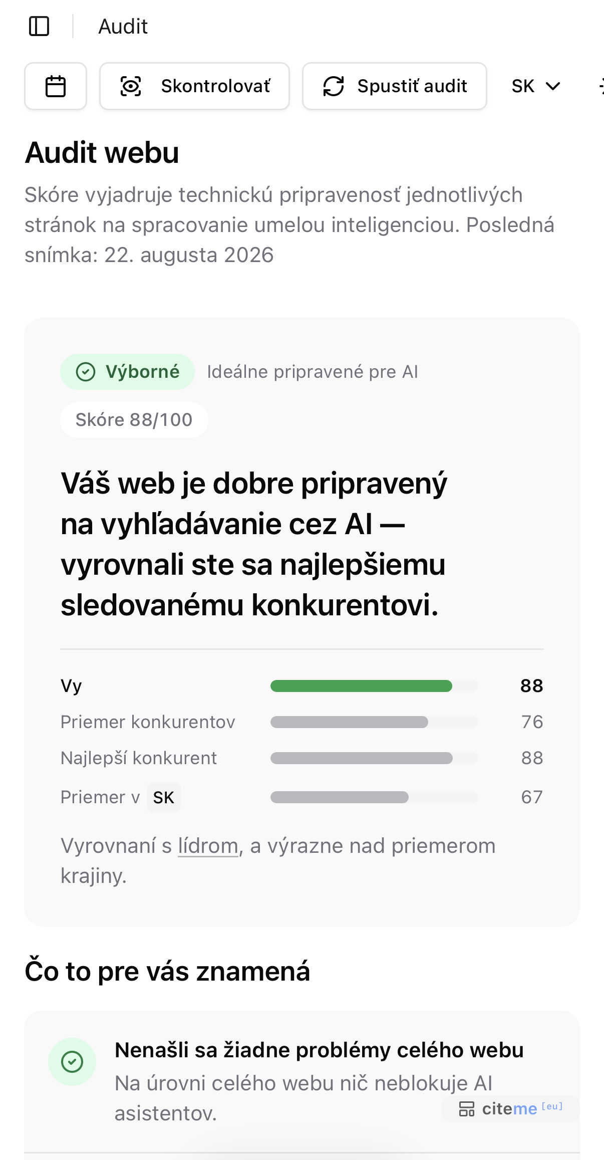 Audit webu — technický (zadarmo) aj obsahový